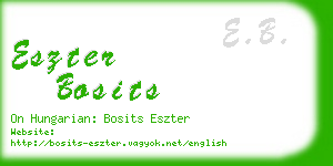 eszter bosits business card